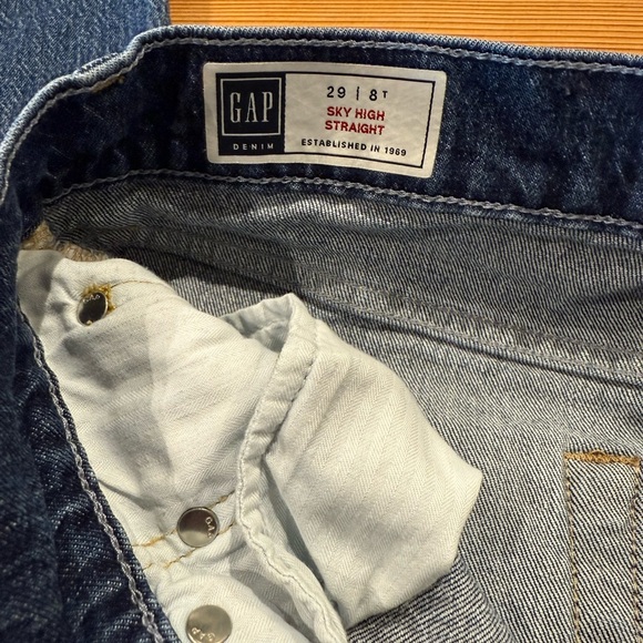 GAP Sky High Straight Blue Jeans - Picture 8 of 9